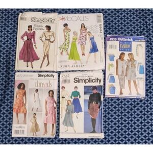 Vtg Lot of (5) CUT Women's Sz 6-14 Simplicity,McCalls Butterick Patterns